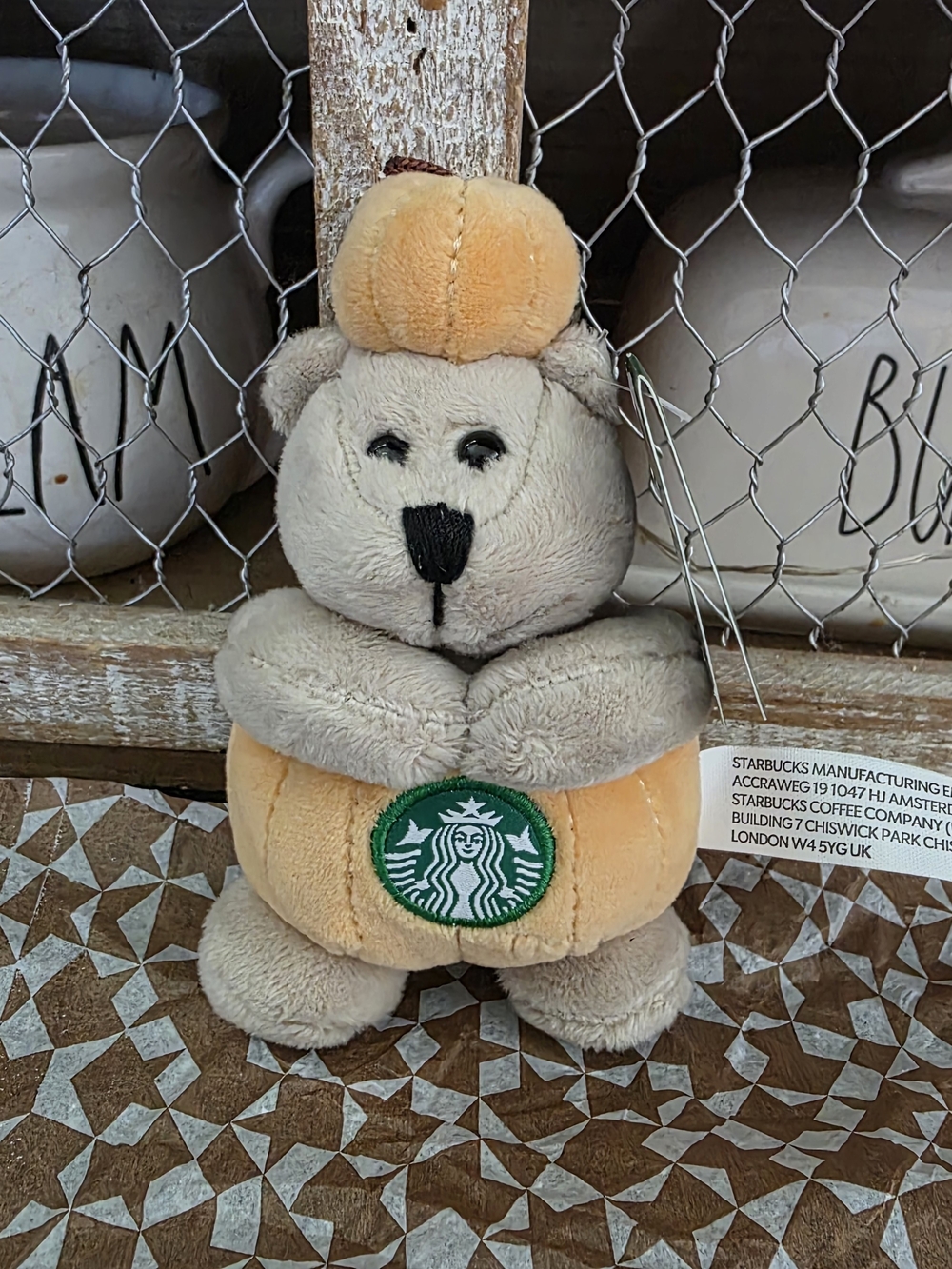 Starbucks Bearista Bear Pumpkin Plush key chain Europe/UK exclusive fall 2026